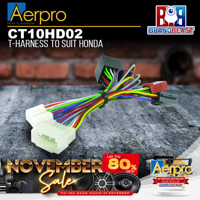 Aerpro CT10HD02 T-Harness to Suit Honda