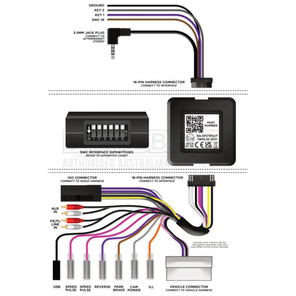 Aerpro SWKI2C SWC Interface Hyundai and Kia Various SPDIF Amplified