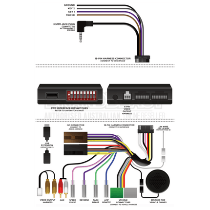 Aerpro SAGM02 Steering Wheel Control Interface Holden
