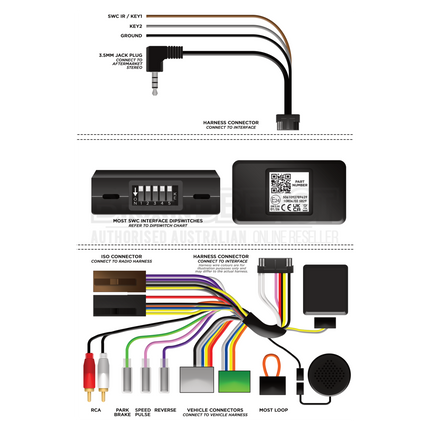 Aerpro SWLR10C SWC Interface Land Rover Freelander 2 MOST 25