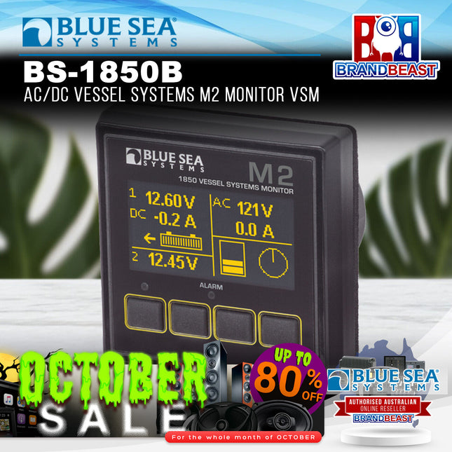 Blue Sea Systems BS-1850B AC/DC Vessel Systems M2 Monitor VSM