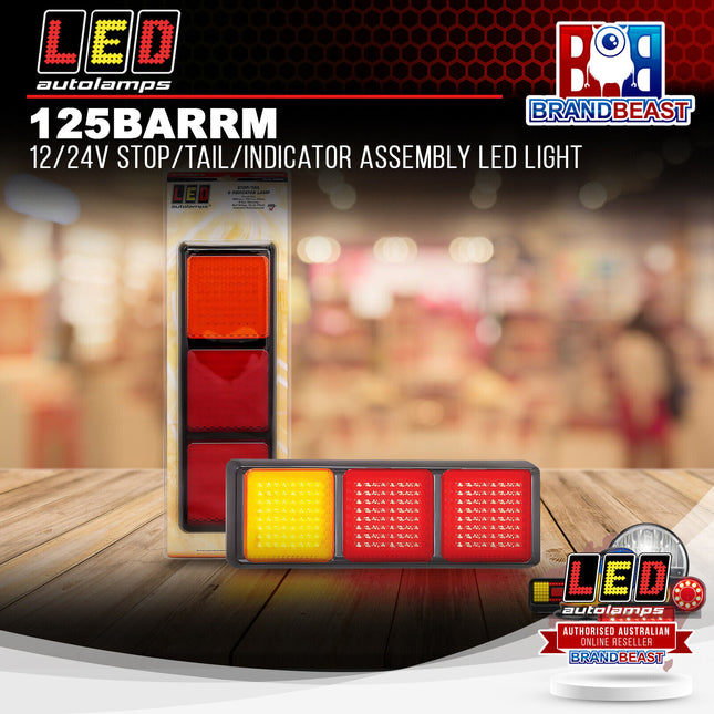LED Autolamps 125BARRM 12/24V Stop/Tail/Indicator Assembly LED Light