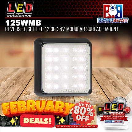 LED Autolamps 125WMB Reverse Light LED 12 or 24V Modular Surface Mount