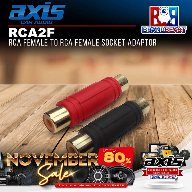 Axis RCA2F Female to Female RCA Socket Adaptor