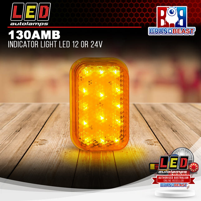 LED Autolamps 130AMB Indicator Light LED 12 or 24V