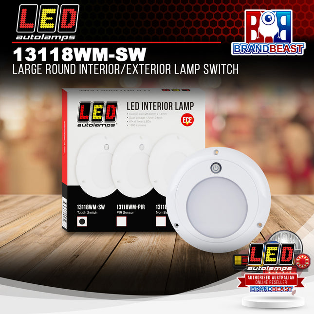 LED Autolamps 13118WM-SW Large Round Interior/Exterior Lamp Switch