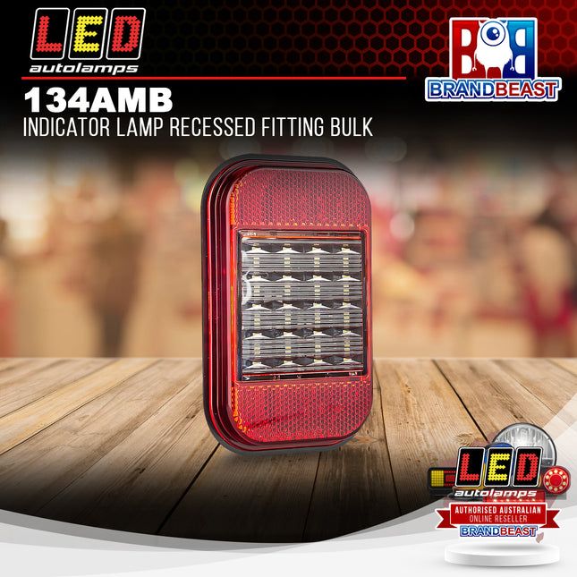 LED Autolamps 134AMB Indicator Lamp Recessed Fitting Bulk