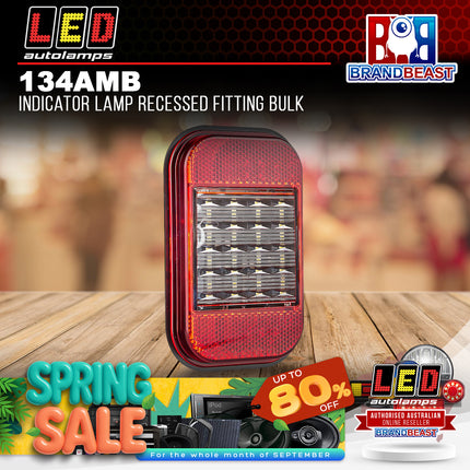 LED Autolamps 134AMB Indicator Lamp Recessed Fitting Bulk