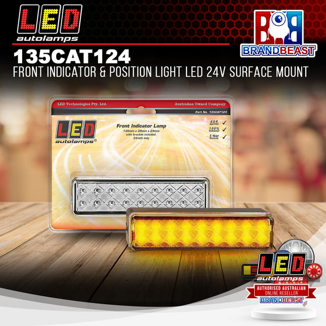 LED Autolamps 135CAT124 Front Indicator & Position Light LED 24V Surface Mount