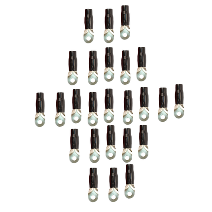 Stinger SPT5101B 25 Pack PRO 0/1GA 5/16" Black Ring Terminal