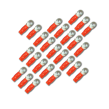 Stinger SPT5101R 25 Pack PRO 0/1GA 5/16" Red Ring Terminal