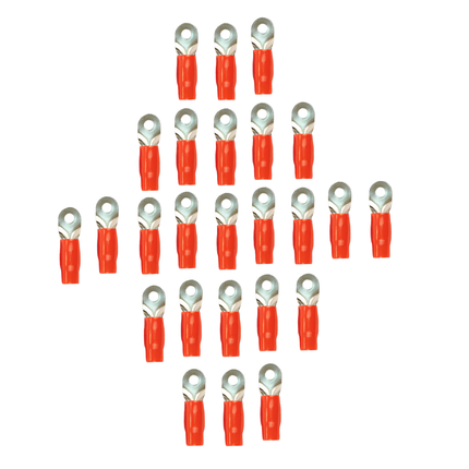 Stinger SPT5101R 25 Pack PRO 0/1GA 5/16" Red Ring Terminal