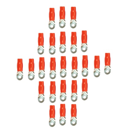 Stinger SPT5101R 25 Pack PRO 0/1GA 5/16" Red Ring Terminal