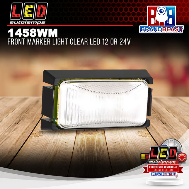LED Autolamps 1458WM Front Marker Light Clear Led 12 Or 24V