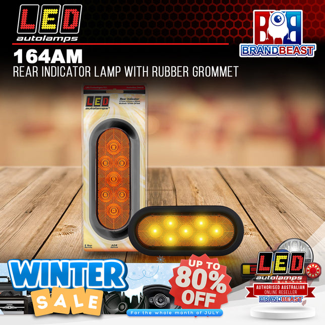 LED Autolamps 164AM Rear Indicator Lamp With Rubber Grommet