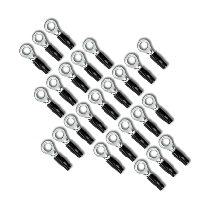 Stinger SPT5108B 25 Pack Pro 8GA Input to 5/16" Black Ring Shoc-Krome