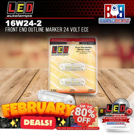 LED Autolamps 16W24-2 Front End Outline Marker 24 Volt ECE