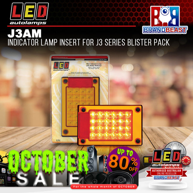 LED Autolamps J3AM Indicator Lamp Insert For J3 Series Blister Pack
