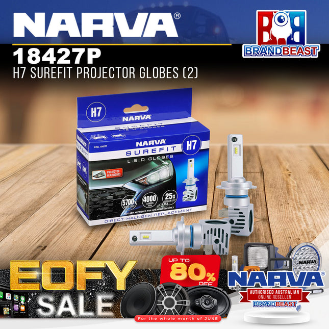 Narva 18427P H7 Surefit Projector Globes (2)
