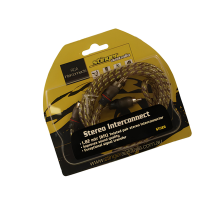 Stinger STI126 2 Channel 6-Feet RCA Lead