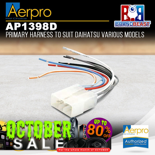 Aerpro AP1398D Primary Harness to Suit Daihatsu Various Models