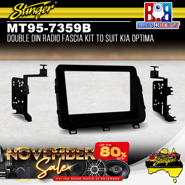 Metra MT95-7359B Double DIN Radio Fascia Kit To Suit Kia Optima 2013-2015