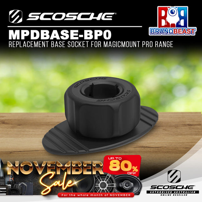Scosche MPDBASE-BP0 Replacement Base Socket for MagicMount Pro Range