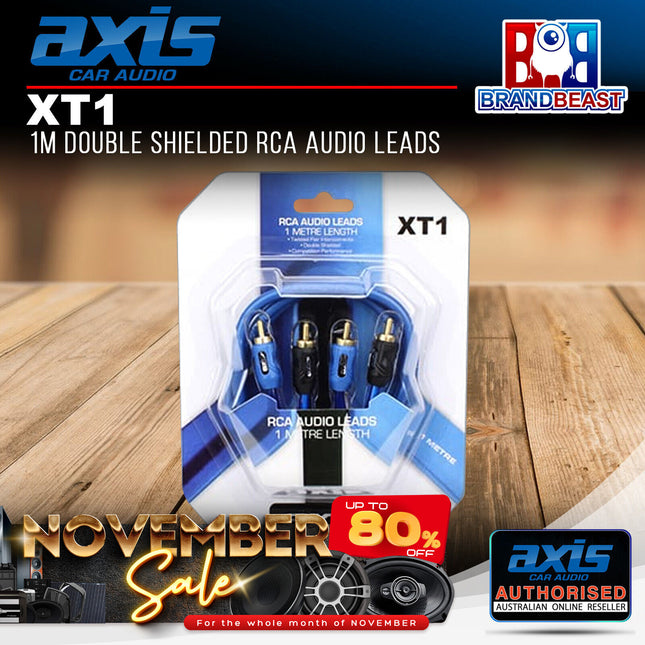 Axis XT1 1m RCA Audio Leads