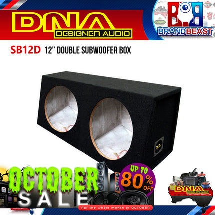 DNA SB12D 12" Double Subwoofer Enclosure Box