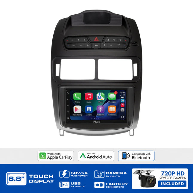 Aerpro AX9680SK 6.8" Head Unit Kit Ford Falcon Sedan FGX Satin