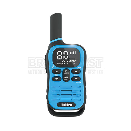 UNIDEN UH45-4 MAX - Ultra-Compact UHF Radio Quad Pack with Kid-Zone Plus and USB-C Charging