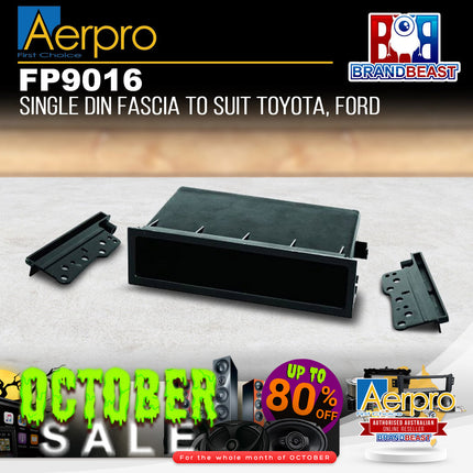 Aerpro FP9016 Single DIN Black Facia Kit Suit Toyota & Subaru Various Vehicles