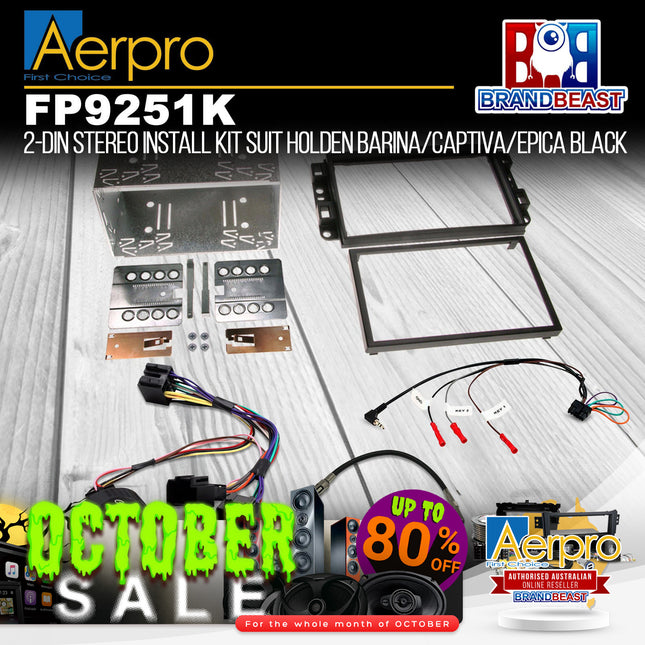 Aerpro FP9251K Double DIN Install Kit to Suit Holden Barina/Captiva/Epica