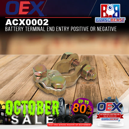OEX ACX0002 Battery Terminal End Entry Positive or Negative