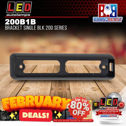 LED Autolamps 200B1B Bracket Single Blk 200 Series