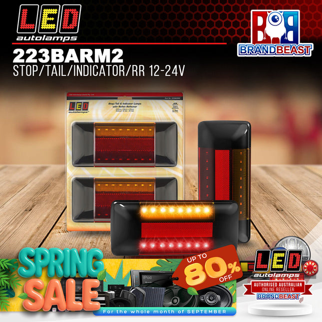 LED Autolamps 223BARM2 Stop/Tail/Indicator/Rr 12-24V