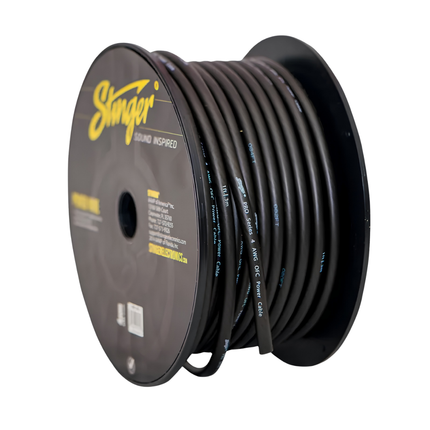 Stinger SPW14TB 30 Meter Roll 4GA Black Cable