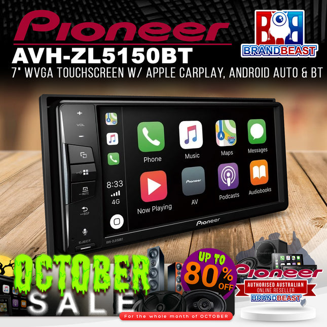 Pioneer AVH-ZL5150BT 7" Touch Screen Apple Carplay/Android Auto/Bluetooth Multimedia Player