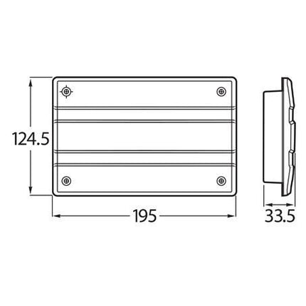 HELLA 2332-H24 Stop/Tail Light LED 9 to 33V