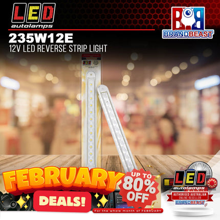 LED Autolamps 235W12E 12V LED Reverse Strip Light