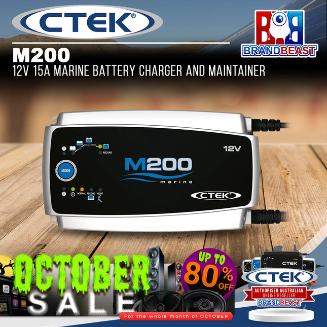 CTEK M200 12V 15A Marine Battery Charger and Maintainer