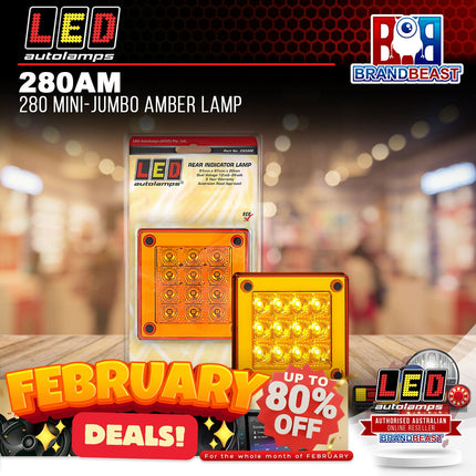 LED Autolamps 280AM 280 Mini-Jumbo Amber Lamp