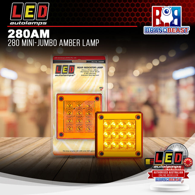 LED Autolamps 280AM 280 Mini-Jumbo Amber Lamp