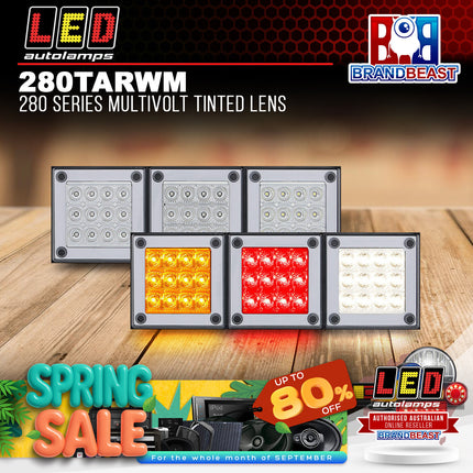 LED Autolamps 280TARWM 280 Series Multivolt Tinted Lens