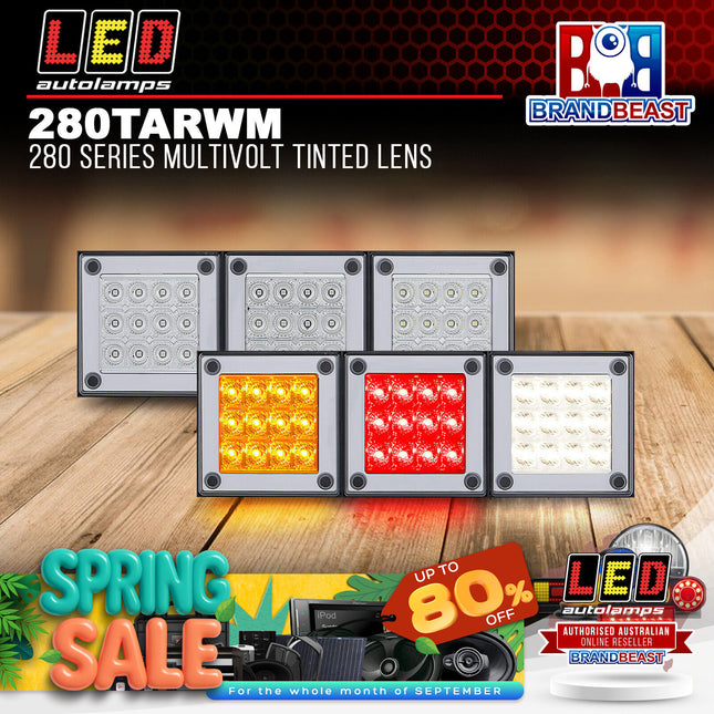 LED Autolamps 280TARWM 280 Series Multivolt Tinted Lens