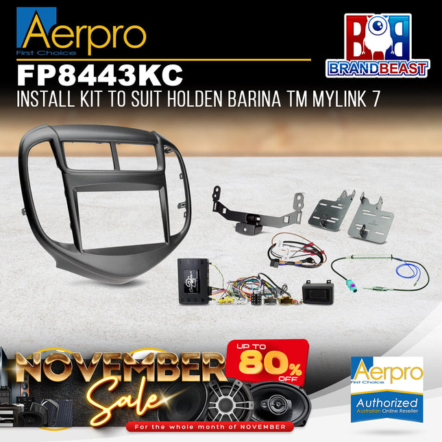 Aerpro FP8443KC Install Kit to Suit Holden Barina TM Mylink 7