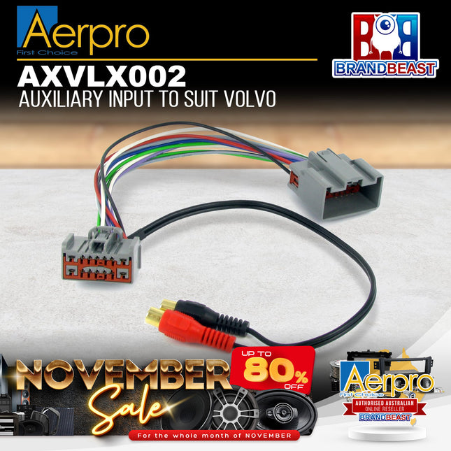 Aerpro AXVLX002 Auxiliary Input To Suit Volvo