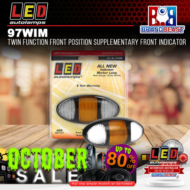LED Autolamps 97WIM Twin Function Front Position Supplementary Front Indicator