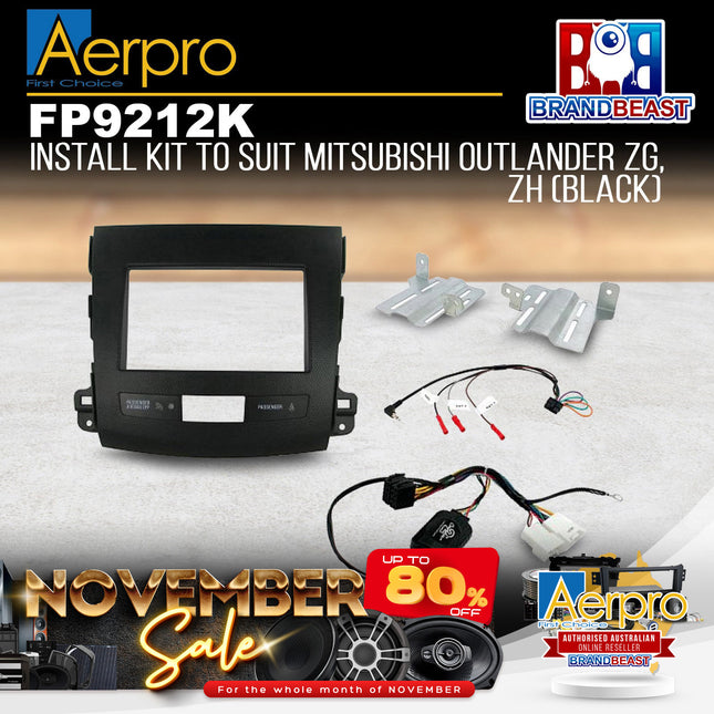 Aerpro FP9212K Double DIN Install Kit Suit Mitsubishi Outlander (NON-AMPLIFIED)
