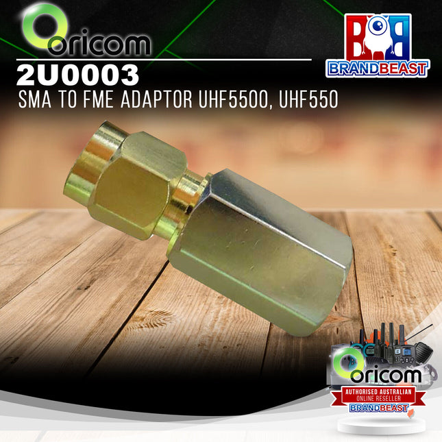 Oricom 2U0003 SMA to FME Adaptor UHF5500 UHF550